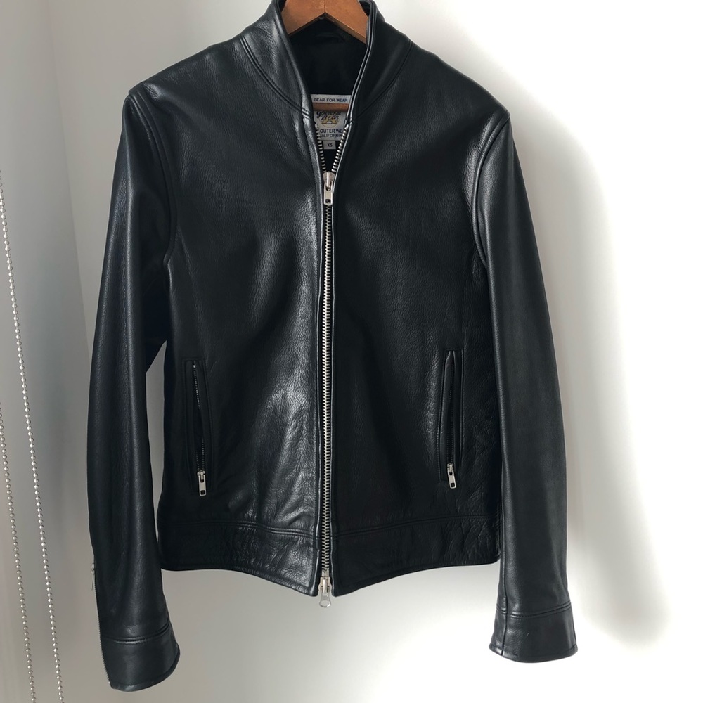 Golden Bear Classic Modern Leather Bomber Jacket
